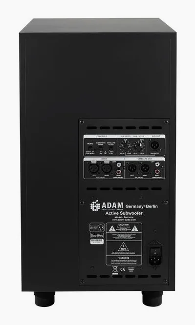 ADAM Audio Sub10 Mk2, etupaneeli bassoelementteineen, kuva 4