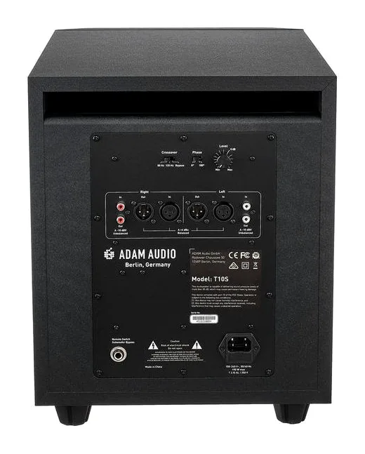 ADAM Audio T10S, takapaneelin säätimet, kuva 4