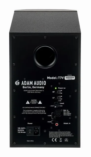 ADAM Audio T7V, kotelo sivusta kuvattuna, kuva 4