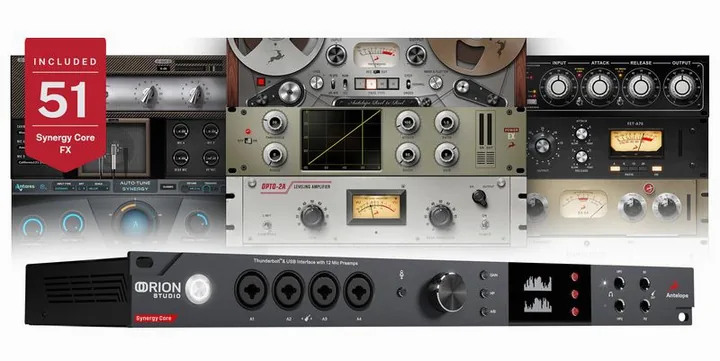 Antelope Orion Studio SC Stereo Bundle, liitännät takana, kuva 2