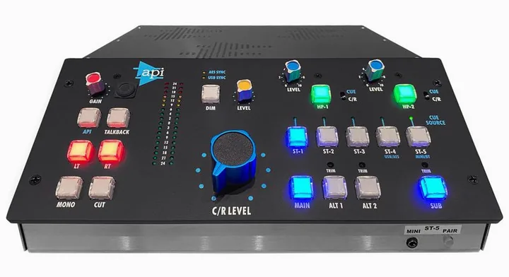 API Audio MC531 Monitor Controller, takapaneelin säätimet, kuva 2