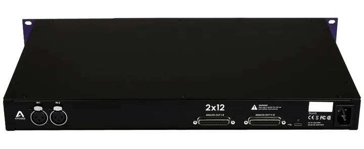 Apogee Symphony Studio 2x12, tasomittarit ja merkkivalot, kuva 4