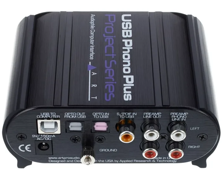 ART USB Phono Plus PS, tasomittarit ja merkkivalot, kuva 4