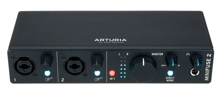 Arturia MiniFuse 2 Black, liitännät takana, kuva 2