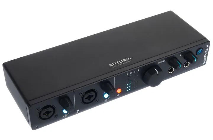 Arturia MiniFuse 4 Black, tulot etupuolella, kuva 3