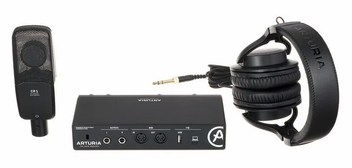 Arturia MiniFuse Recording Pack Black, tasomittarit ja merkkivalot, kuva 4
