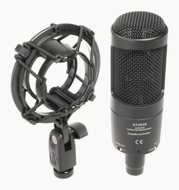 Audio-Technica AT 2035, logo ja pinta, kuva 2