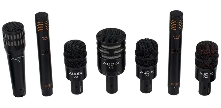 Audix DP7 Drum Microphone Set läheltä edestä