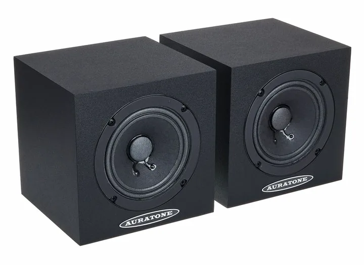 Auratone 5C Active Sound Cube Black, takapaneeli liitäntöineen, kuva 3