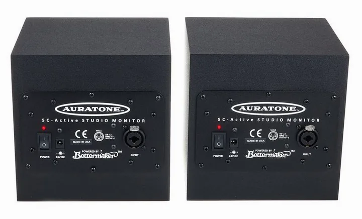 Auratone 5C Active Sound Cube Black, takapaneelin säätimet, kuva 4