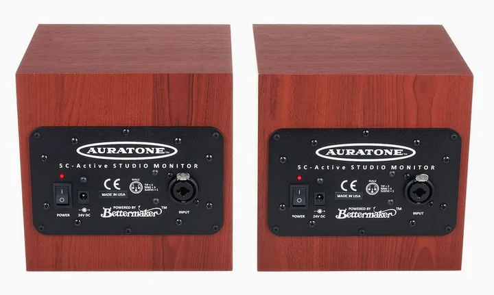 Auratone 5C Active Sound Cube Classic, takapaneeli liitäntöineen, kuva 4