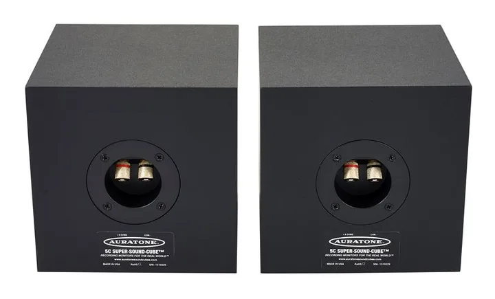 Auratone 5C Super Sound Amp Set Black, bassorefleksiaukko, kuva 4
