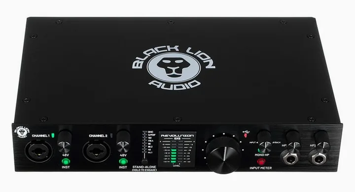 Black Lion Audio Revolution 6x6, tulot etupuolella, kuva 2