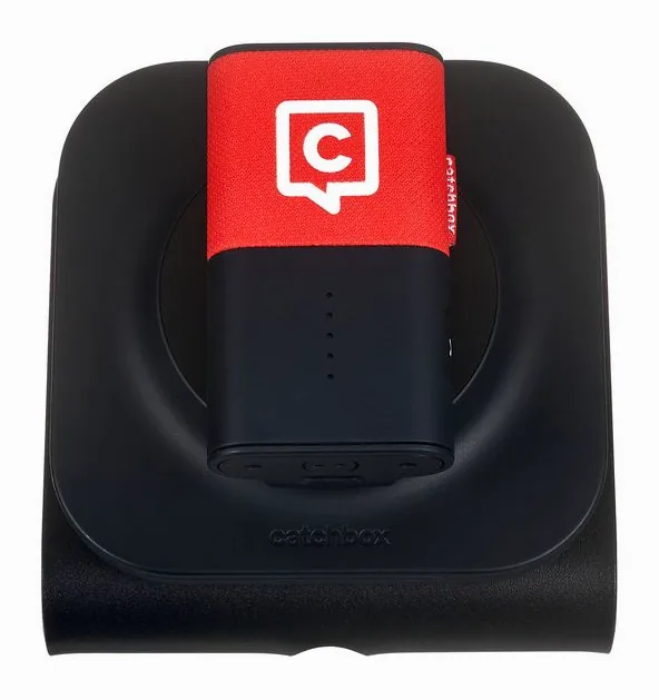 Catchbox Plus Transmitter Clip Red, ritilä edestä, kuva 2