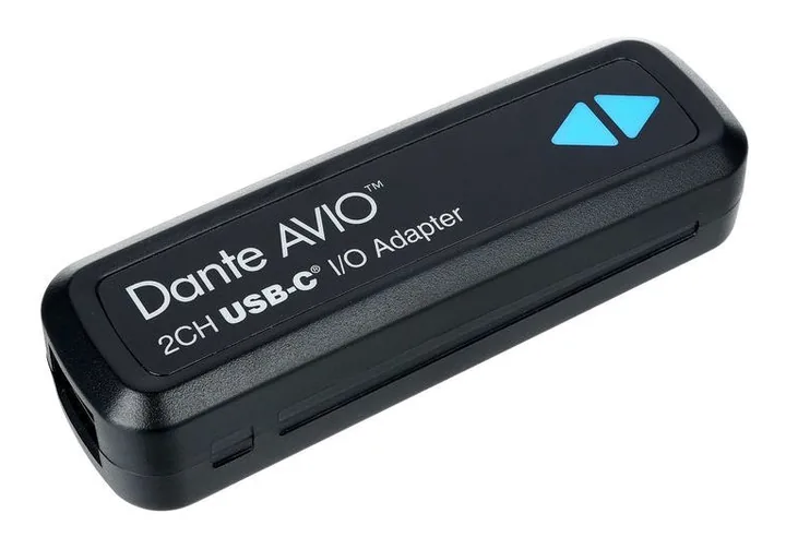 Dante AVIO USB-C IO Adapter 2x2, tulot etupuolella, kuva 3