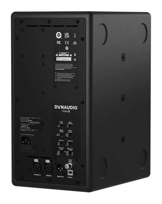 Dynaudio Core 5, kotelo sivusta kuvattuna, kuva 4