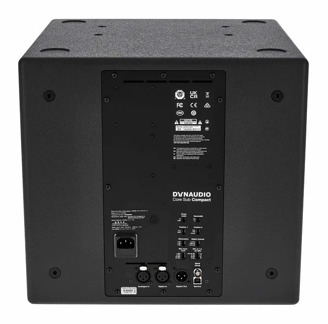 Dynaudio Core Sub Compact, logo ja pinta, kuva 4