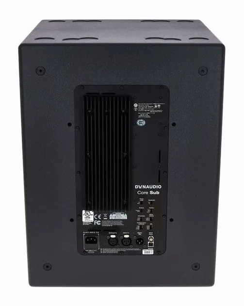 Dynaudio Core Sub, takapaneelin säätimet, kuva 4