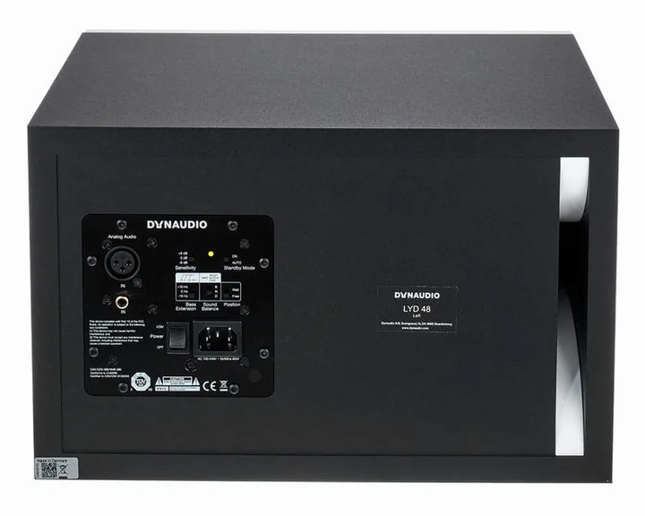 Dynaudio LYD-48 White Left, kotelo sivusta kuvattuna, kuva 4