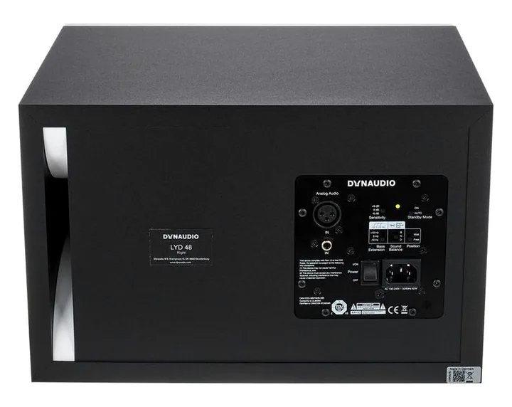 Dynaudio LYD-48 White Right, kotelo sivusta kuvattuna, kuva 4