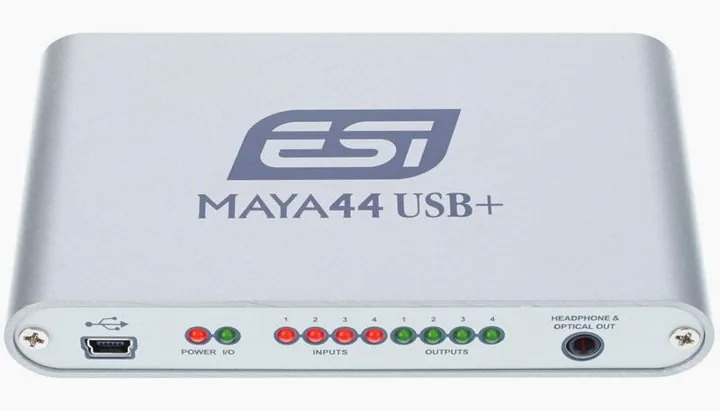 ESI Maya 44 USB+, tasomittarit ja merkkivalot, kuva 2