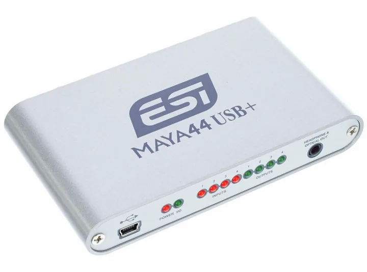 ESI Maya 44 USB+, tulot etupuolella, kuva 3