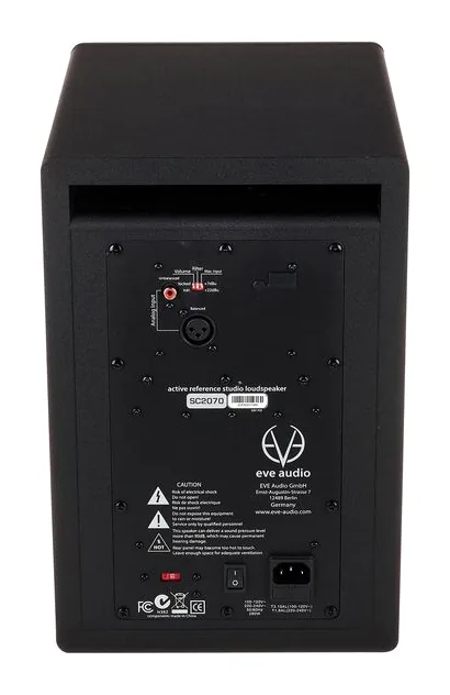 EVE Audio SC2070, takapaneelin säätimet, kuva 4