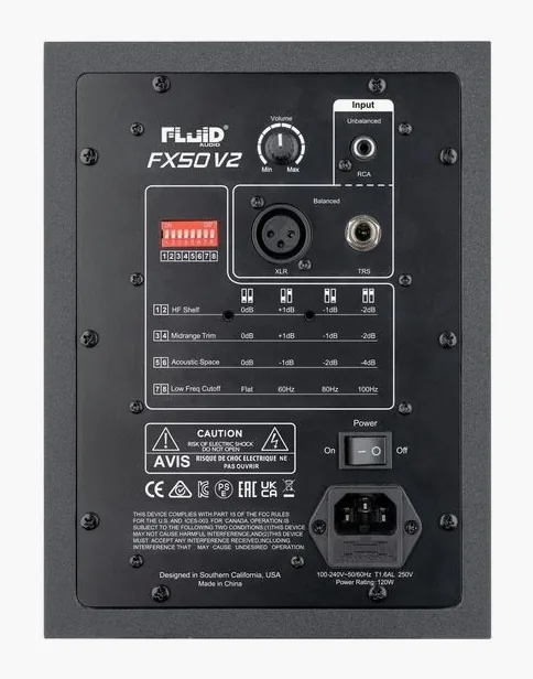 Fluid Audio FX50 V2, bassorefleksiaukko, kuva 4