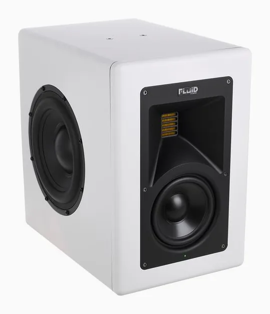 Fluid Audio Image 2 White, bassorefleksiaukko, kuva 3