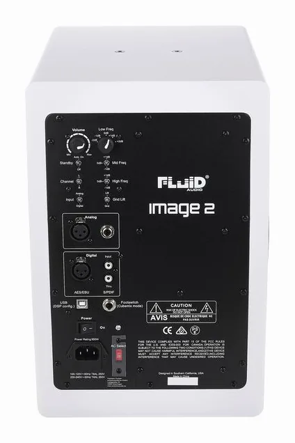 Fluid Audio Image 2 White, kotelo sivusta kuvattuna, kuva 4