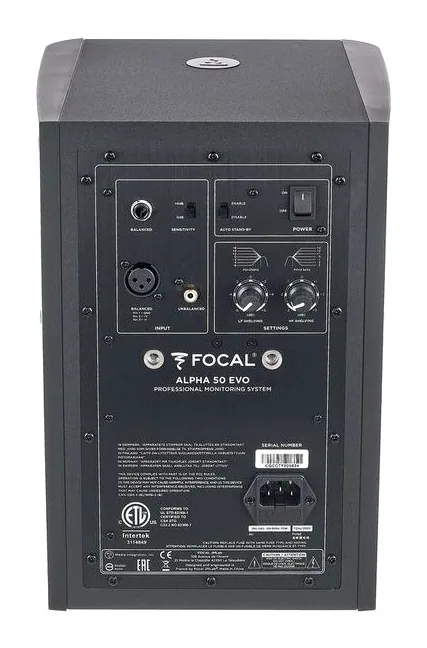 Focal Alpha 50 Evo, kotelo sivusta kuvattuna, kuva 4
