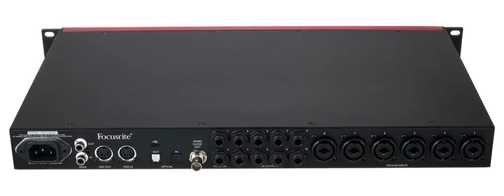 Focusrite Clarett+ 8Pre, tulot etupuolella, kuva 4