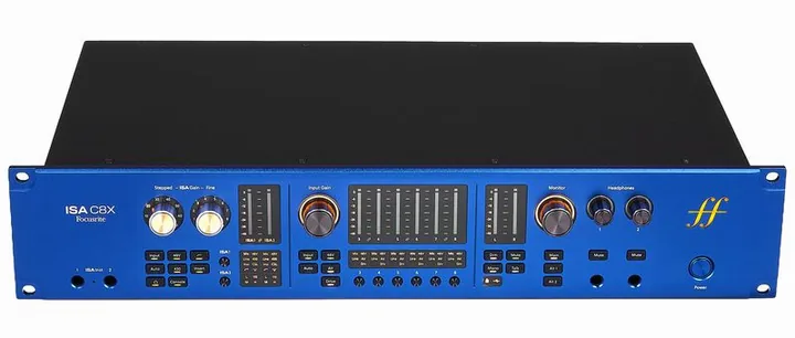 Focusrite ISA C8X Sonnox ISA Essential, tasomittarit ja merkkivalot, kuva 3