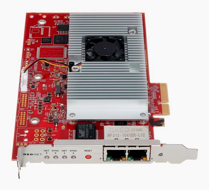 Focusrite RedNet PCIeNX, liitännät takana, kuva 2