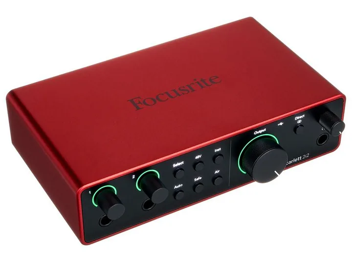 Focusrite Scarlett 2i2 Studio 4th Gen., tulot etupuolella, kuva 4