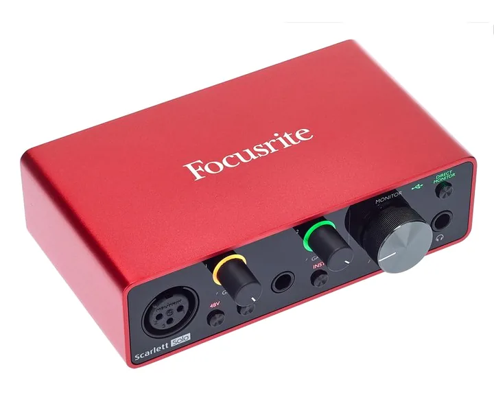Focusrite Scarlett Solo 3rd Gen, tulot etupuolella, kuva 3