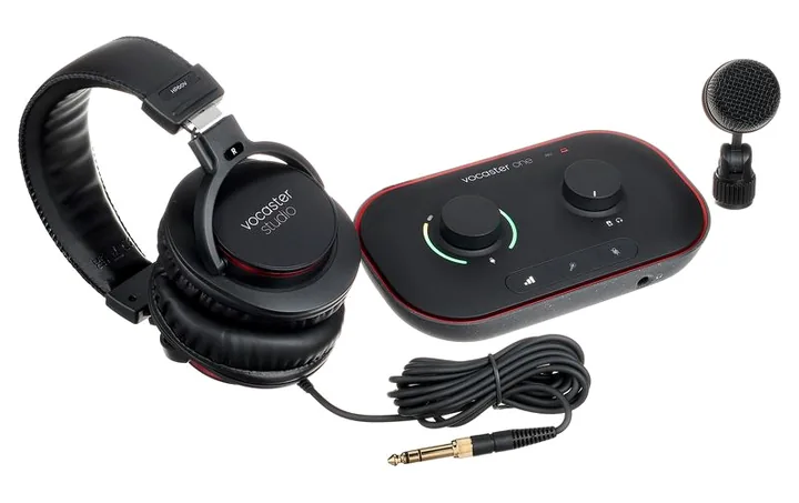 Focusrite Vocaster One Studio, tasomittarit ja merkkivalot, kuva 3