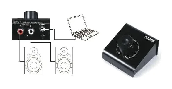 Fostex PC-1 black, logo ja pinta, kuva 2