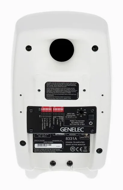 Genelec 8331 WH, takapaneeli liitäntöineen, kuva 4