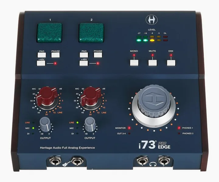 Heritage Audio i73 Pro Edge, laitteen yläpinta, kuva 2