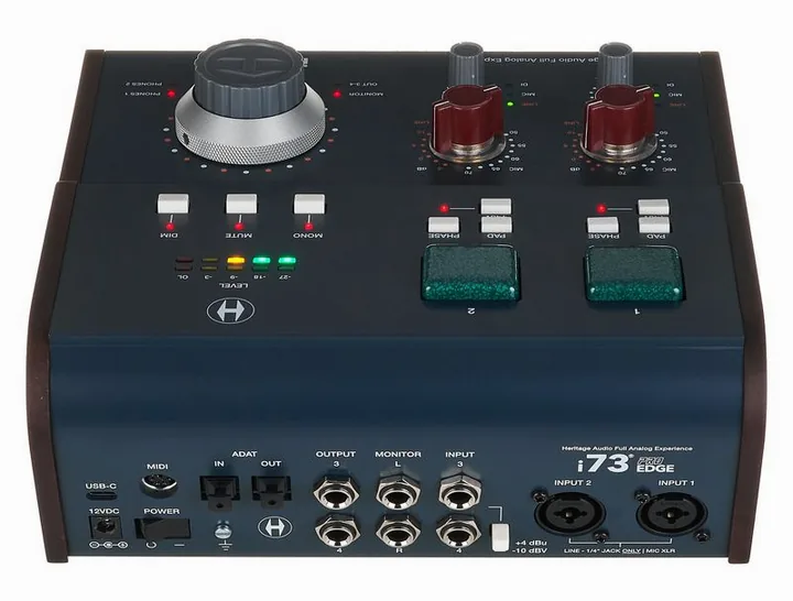 Heritage Audio i73 Pro Edge, laitteen yläpinta, kuva 4