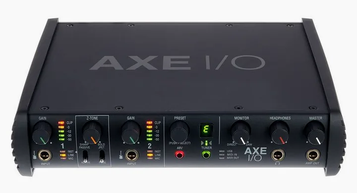 IK Multimedia AXE I/O+AmpliTube5+Tonex MAX, etupaneeli säätimineen, kuva 4