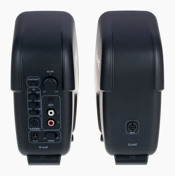 IK Multimedia iLoud Micro Monitor, takapaneeli liitäntöineen, kuva 4