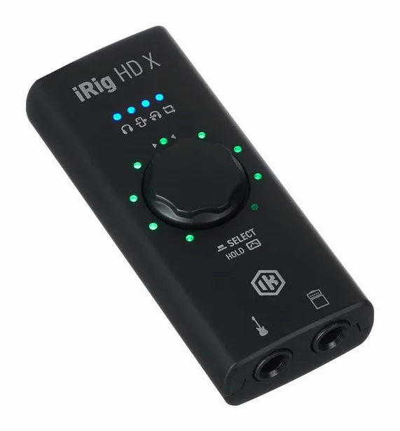 IK Multimedia iRig HD X, kotelo sivusta kuvattuna, kuva 3