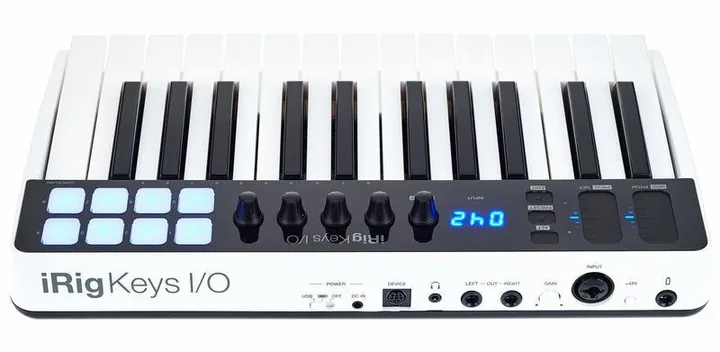 IK Multimedia iRig Keys I/O 25, tulot etupuolella, kuva 4