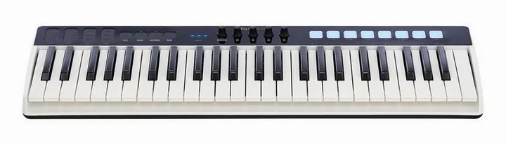 IK Multimedia iRig Keys I/O 49, etupaneeli säätimineen, kuva 2