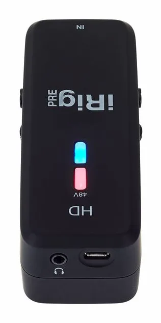 IK Multimedia iRig Pre HD, laitteen yläpinta, kuva 4