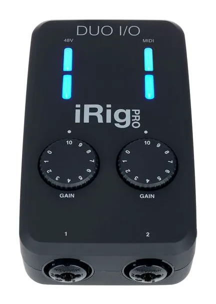 IK Multimedia iRig Pro Duo I/O, liitännät takana, kuva 2
