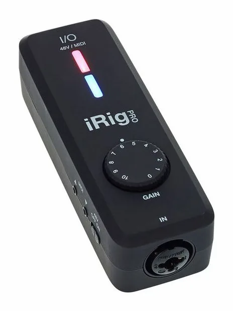 IK Multimedia iRig Pro I/O, kotelo sivusta kuvattuna, kuva 3