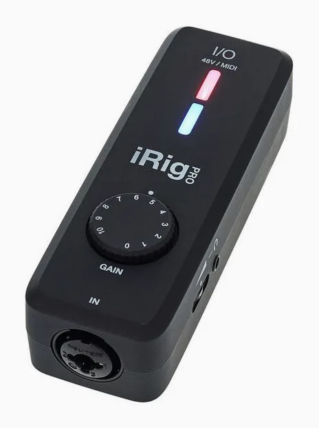 IK Multimedia iRig Pro I/O PSU Bundle, kotelo sivusta kuvattuna, kuva 2